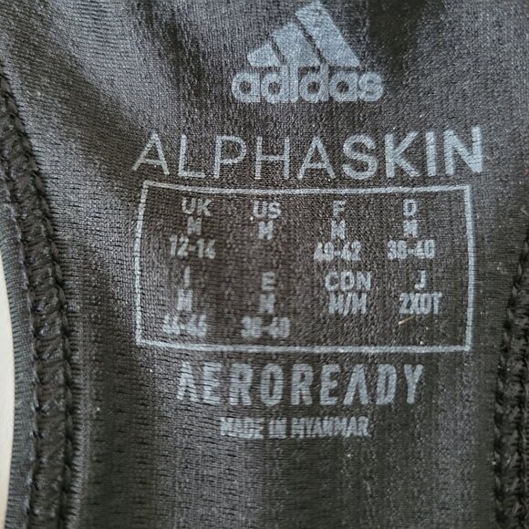 Adidas Sport Bras Support Mesh Racerback - Black & White - Lot of 4 - Size Med - Picture 4 of 12